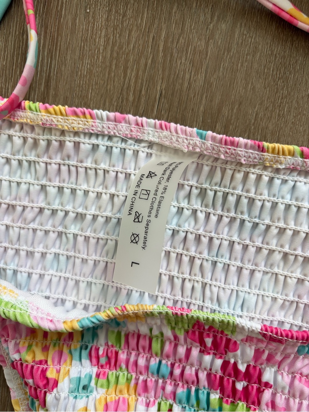 Floral Tie Bikini - Picture 2 of 4